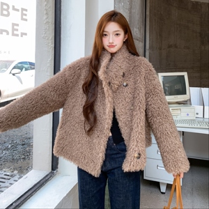 【现货】软糯糯皮毛一体外套2565-P185-K278