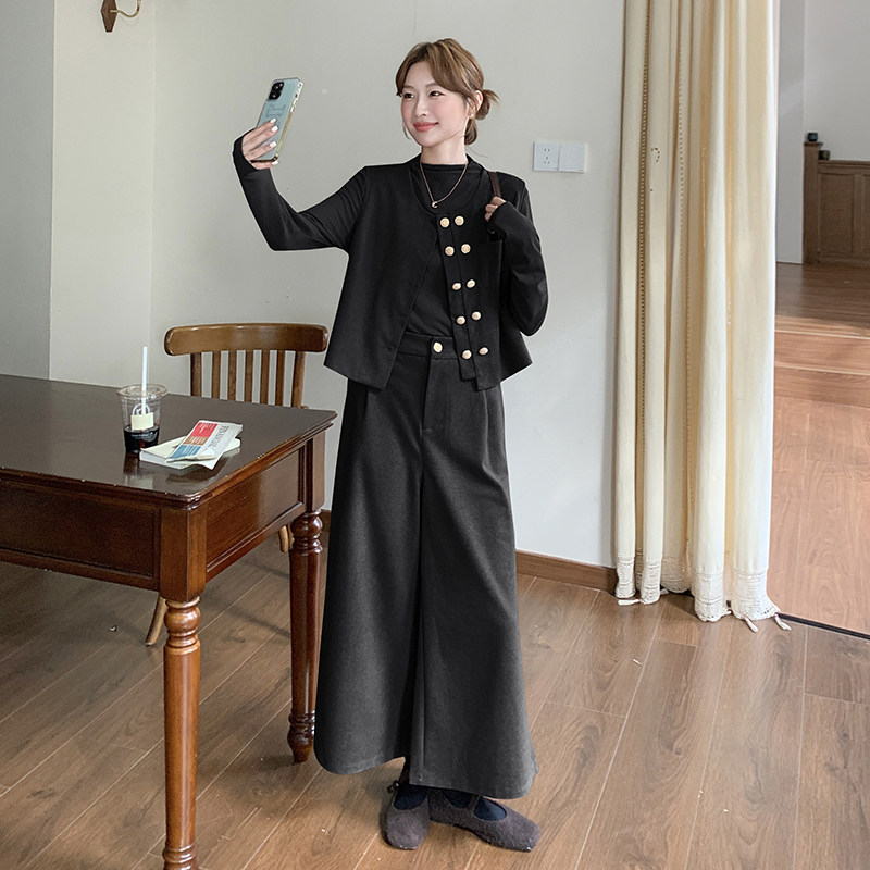 【新款】马甲+打底衫+阔腿裤三件套2561-P195-288,女装套装/套裙,柏妮丝绮