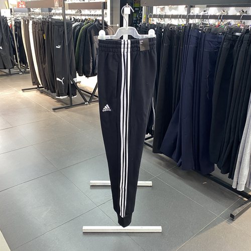 阿迪达斯正品春季新款男子针织纯棉休闲运动收口长裤HA4337