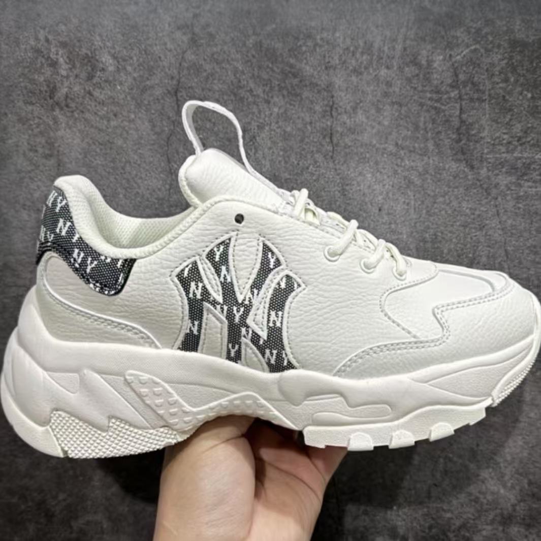 MLB 合成革 复古车缝线 减震防滑耐磨包裹性支撑3ASHBWM4N-50BKS