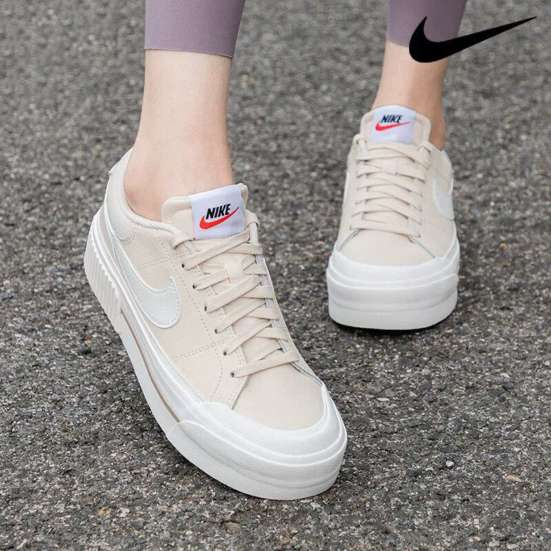 NIKE耐克板鞋女鞋秋季COURT LEGACY厚底松糕鞋休闲板鞋DM7590-200