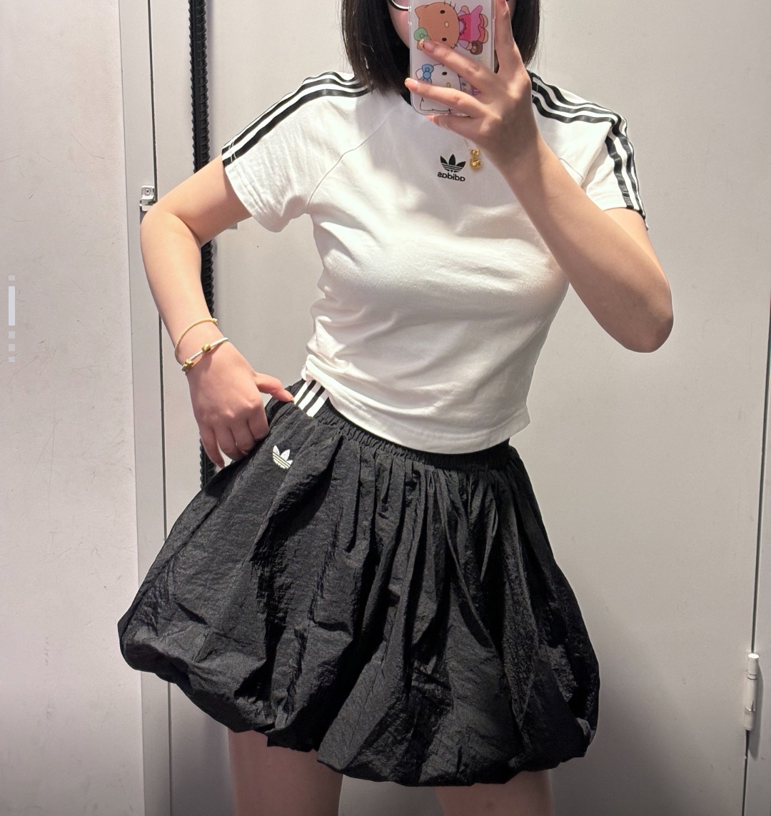 阿迪达斯三叶草 女 运动休闲蓬蓬短裙半身裙KA3926 KD8122 KD8123