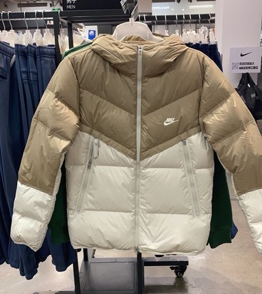 耐克正品男子运动休闲保暖连帽短款羽绒夹克外套DV1132-247