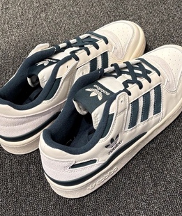 JQ0207 白黑灰低帮休闲板鞋 阿迪达斯三叶草正品 男女鞋