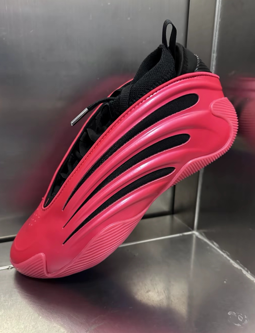 adidas Harden Vol.9 正品减震防滑耐磨中帮篮球鞋男款红色JS1304