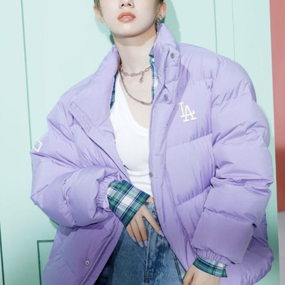 MLB徽标洛杉矶道奇队 Logo立领舒适面包服羽绒服 3ADJB0116-07LDL