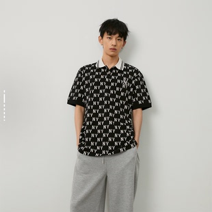 2025年新款 运动休闲短袖 MLB正品 男女情侣款 50BKS POLO衫 3APQM0443