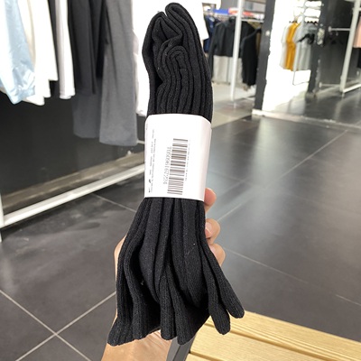 Nike/耐克男女款运动袜子长筒袜纯棉吸汗透气袜子SX7676-010