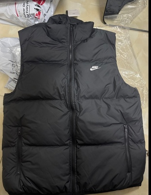 耐克正品男子冬季运动防风保暖羽绒背心棉马甲外套IB2978-010