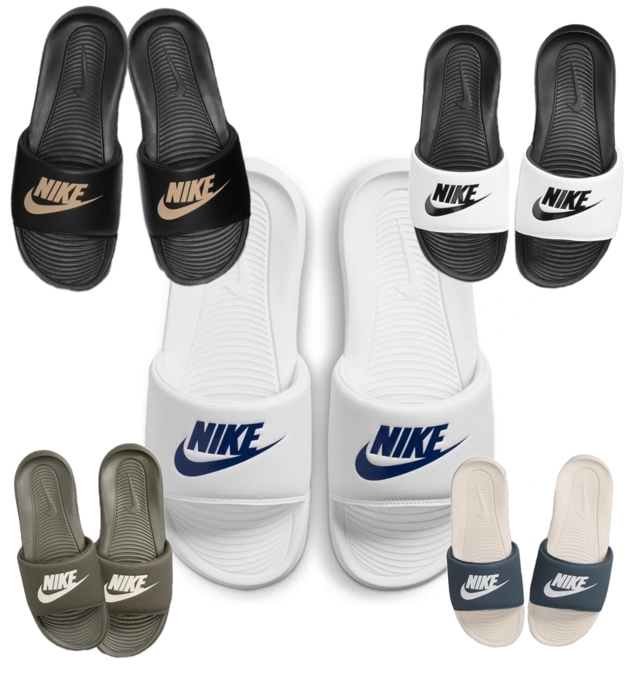 Nike Victori One 休闲户外 橡胶底一字运动拖鞋 男款 CN9675