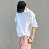 1110-TT432-P45基础款纯色百搭宽松短袖T恤衫情侣tee，男装T恤，星座1110