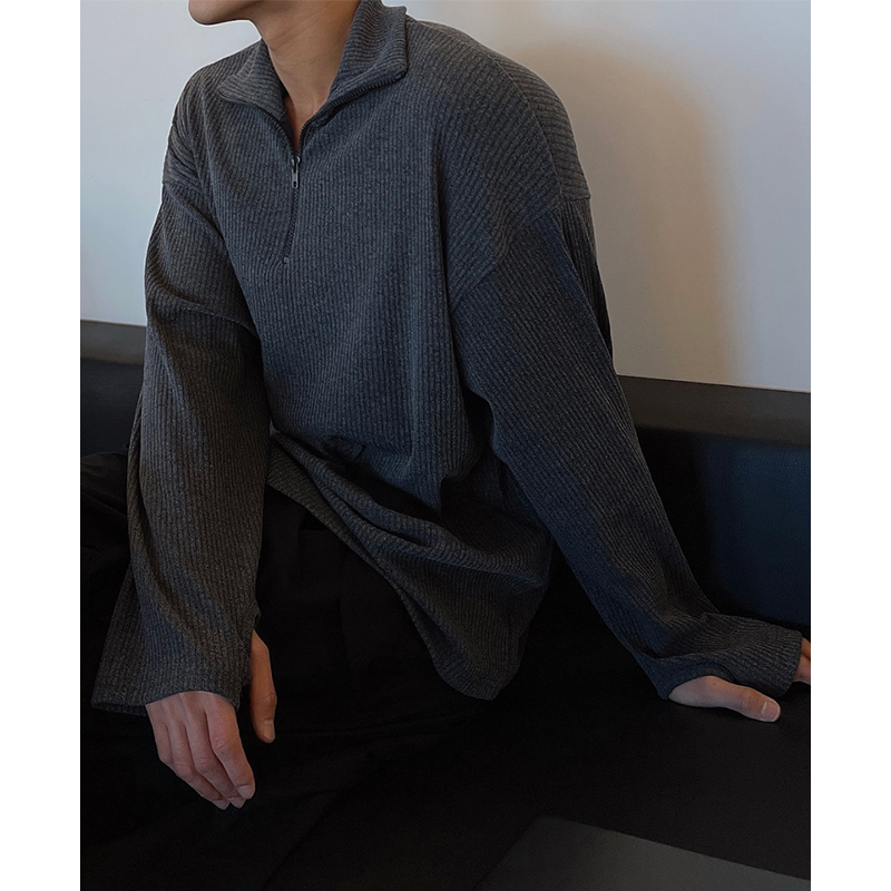 1110-TT406-P83休闲条纹纯色宽松卫衣，男装卫衣，星座1110