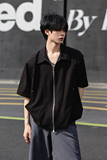 1110-YU155-P110夏季设计款工装衬衫宽松翻领男休闲百搭外套，男装衬衫，星座1110