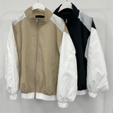 1110-J143-P1052025春夏季新品夹克棒球服休闲防晒拼接外套，男装防晒衣，星座1110