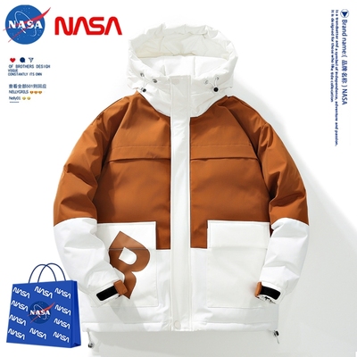 NASA潮牌冬季保暖羽绒服