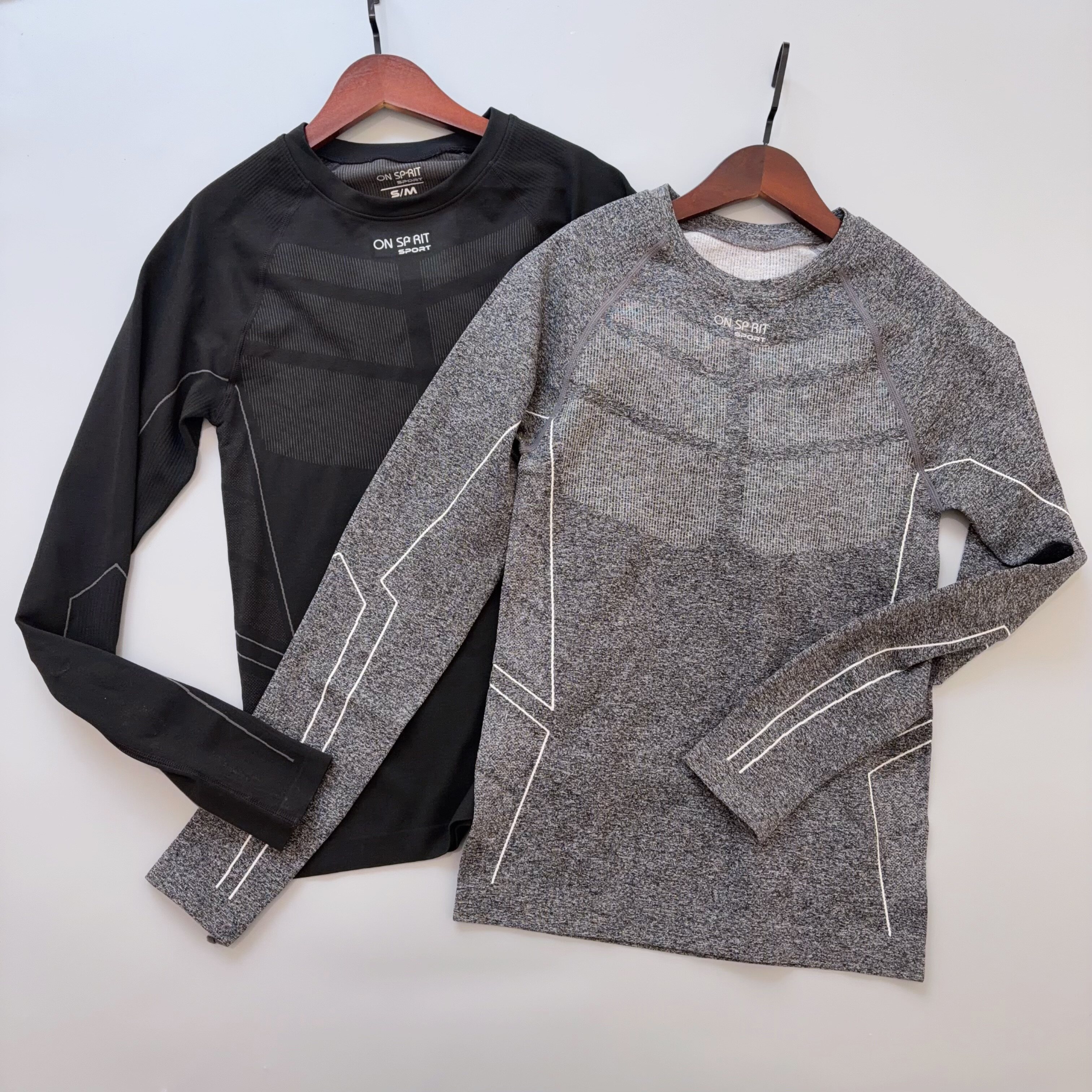 男士专业排汗透气速干T恤 户外运动爬山滑雪打底长袖上衣健身服