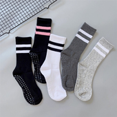 专业透气瑜伽袜子 女中筒袜硅胶防滑健身舞蹈普拉提运动袜地板袜