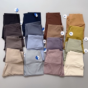 女 运动健身紧身高弹外穿九分裤 lu平替裸感春夏薄款 高腰提臀瑜伽裤