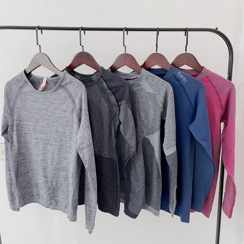 薄款速干T恤圆领长袖打底衫