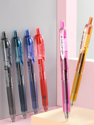 日本UNI三菱按动中性笔umn138波点彩色按动水笔0.38mm学生用做笔