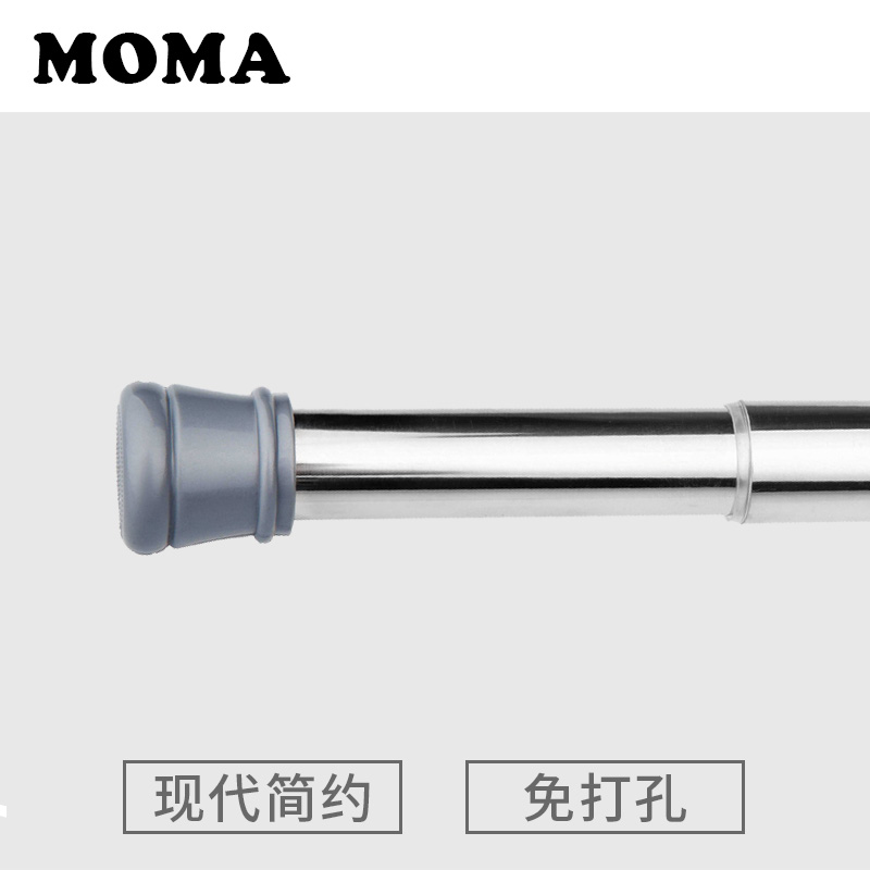 热销69件需要用券默玛304不锈钢免打孔晾衣杆伸缩杆浴帘杆浴杆门帘杆窗帘杆全弹簧