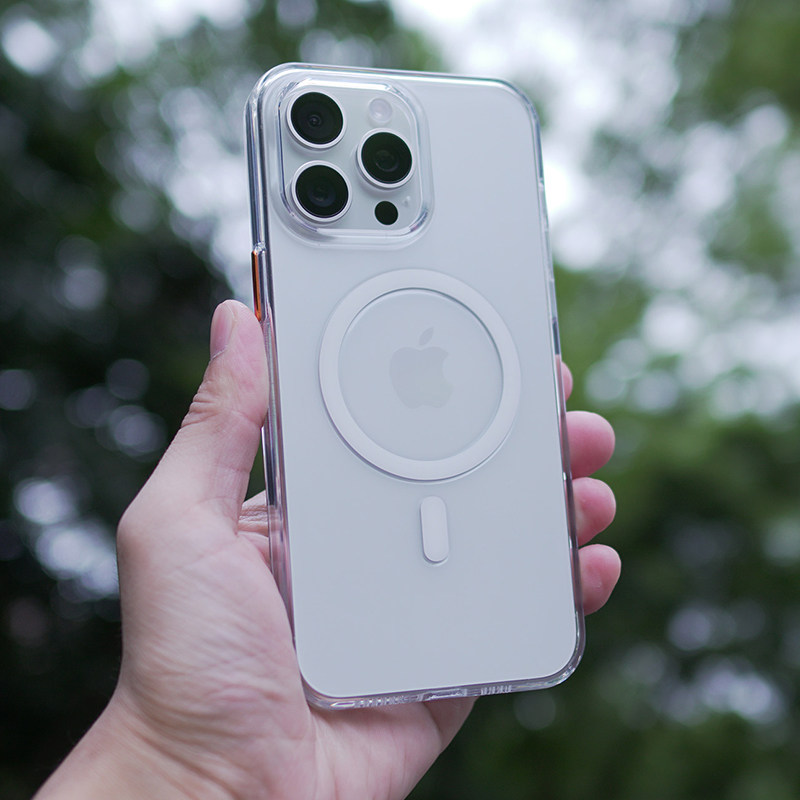 莱选｜透明全包防摔磁吸保护壳适用于苹果iPhone15ProMax简约