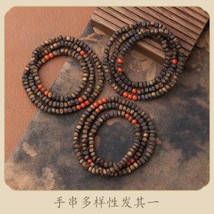 莺歌绿奇楠99分结香树心油沉香随形南红多圈手串多样性发其一