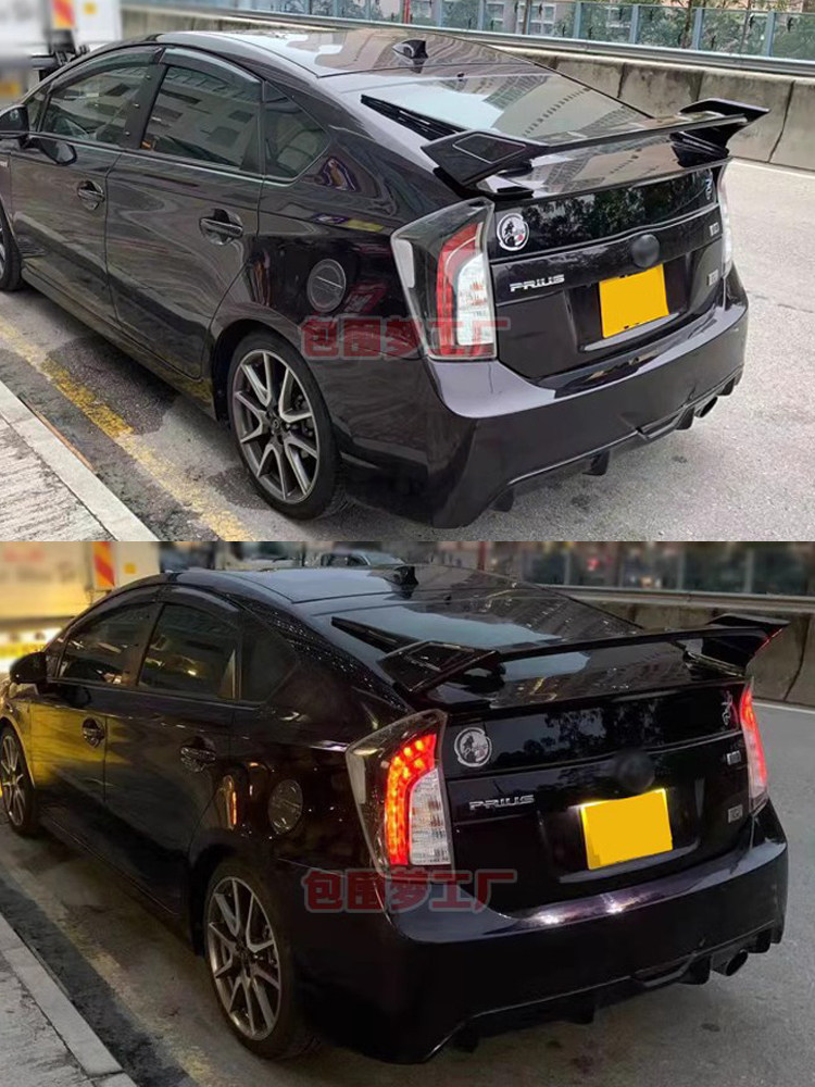 PRIUS GS 수정 리어 윙에 적합 PRIUS 리어 스포일러 균형 잡힌 고정 윈드 윙 스포일러 바디 공기 역학 키트