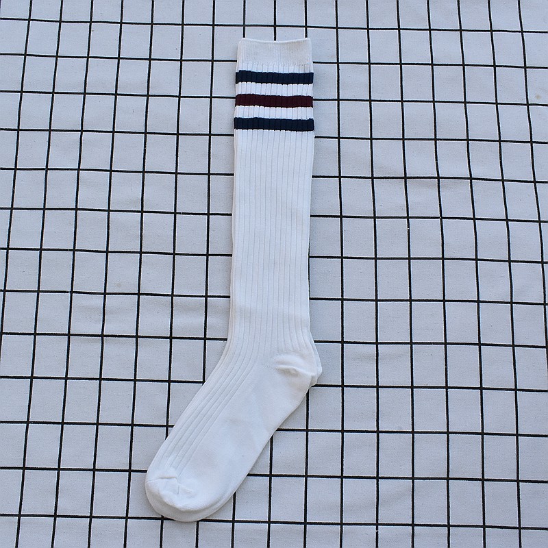 小腿袜显瘦女纯棉长袜