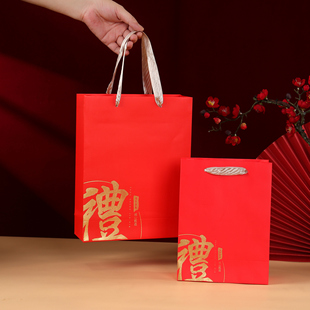 手提袋定制纸袋印刷logo礼品伴手礼纸袋节日礼物包装袋特产拎袋