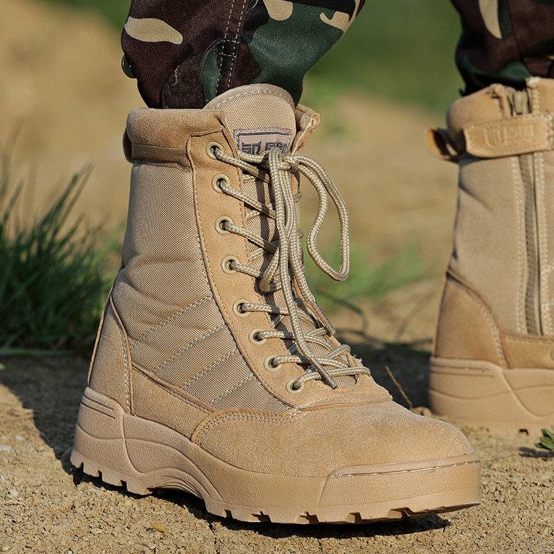 Bottes militaires en cuir - porter - Ref 1402522 Image 5