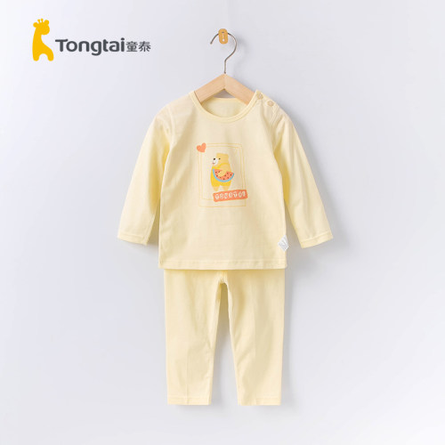 童泰夏天宝宝纯棉空调服套装