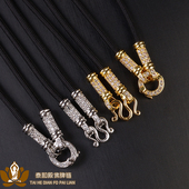 泰国原版 佛牌绳微镶镀金快拆扣吊坠绳钻金属保色唐卡公主佛牌链子