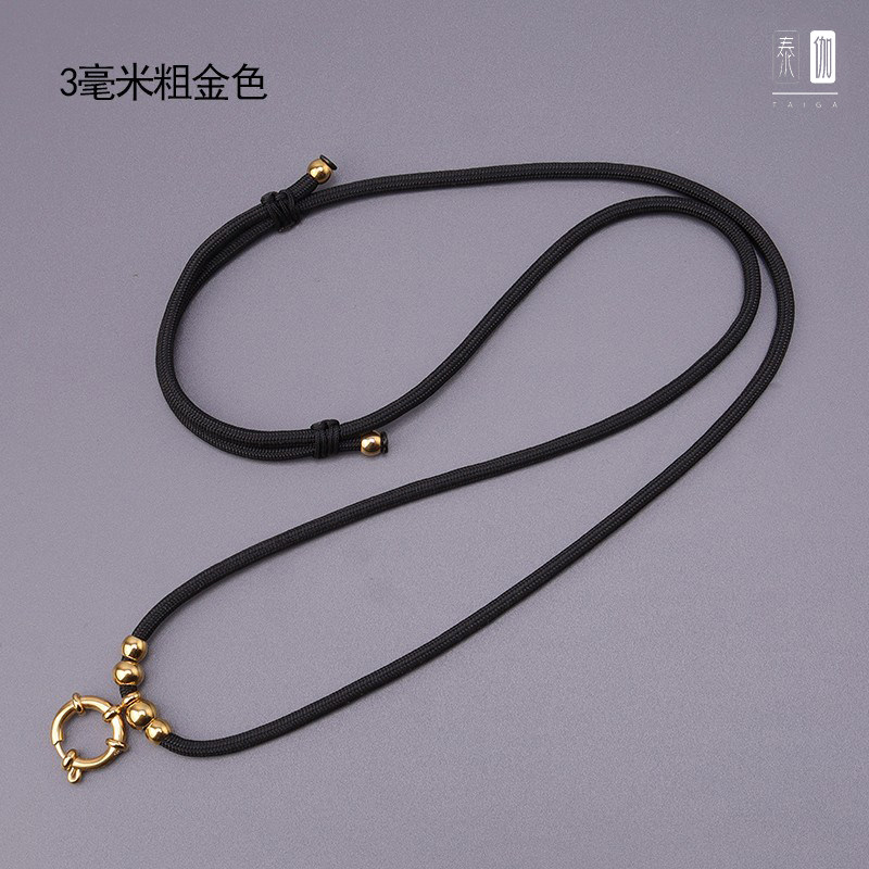 原创钛钢快拆扣泰国系佛牌链子唐卡吊坠挂绳双挂三挂调节吊坠挂绳