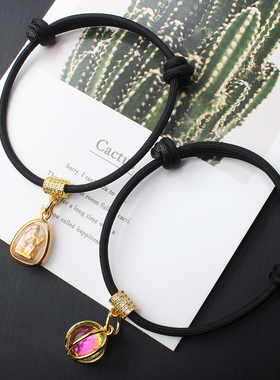 泰国佛牌微镶钻可调节迷你手绳