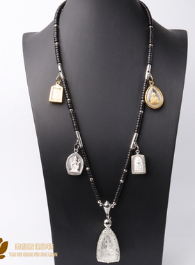 泰国椰壳不掉色五挂佛牌链可定做