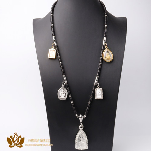 泰国椰壳不掉色五挂佛牌链可定做