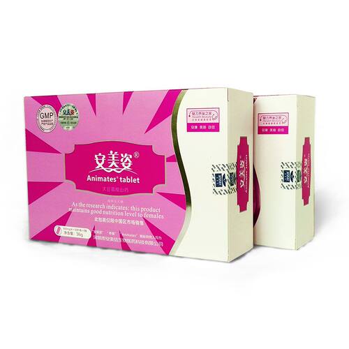 安美姿片60粒大豆葛根山药富含异黄酮植物平衡内分泌 30片/装*4瓶