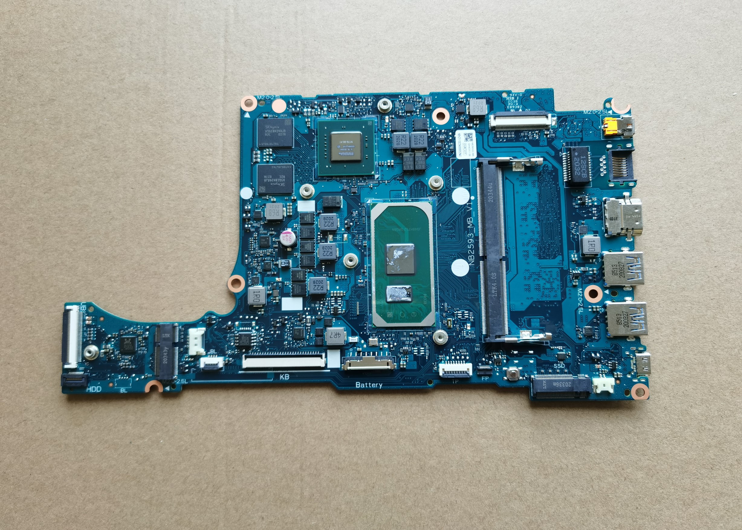 acer 宏碁 笔记本电脑 a514-53g 主板 nb2593_mb_v1 独显 i7 十代