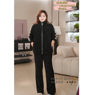 【现货仅外套】PWD33268秋冬简约高级宽松显瘦大码女装外套