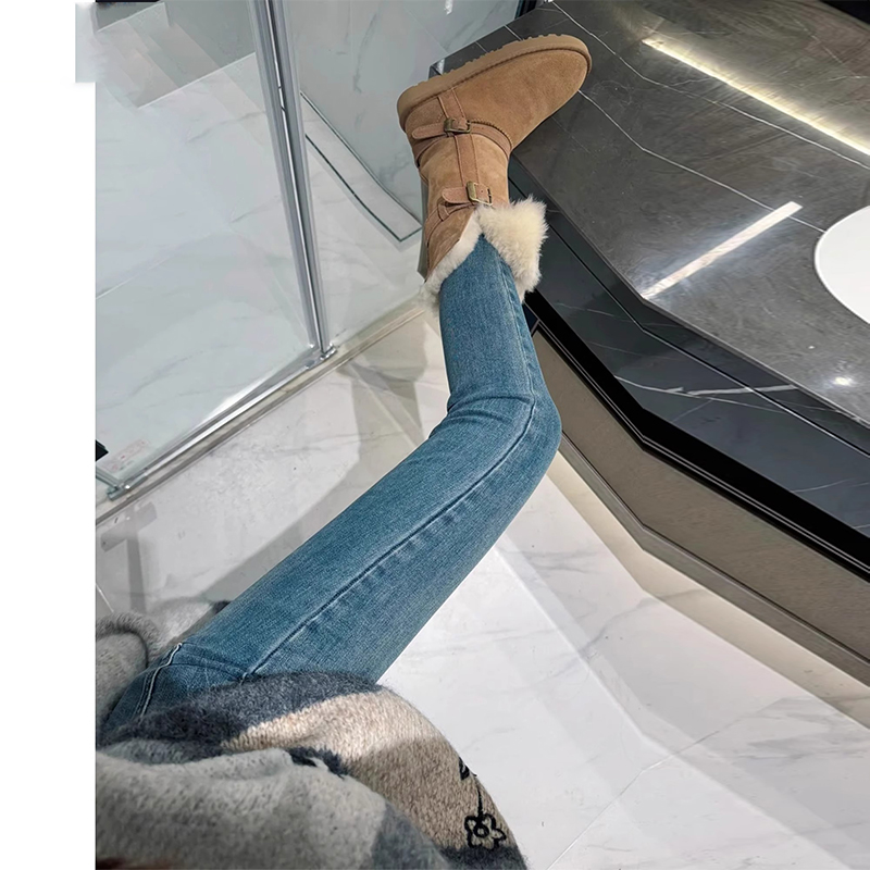 复古弹力紧身加绒显瘦铅笔小脚裤