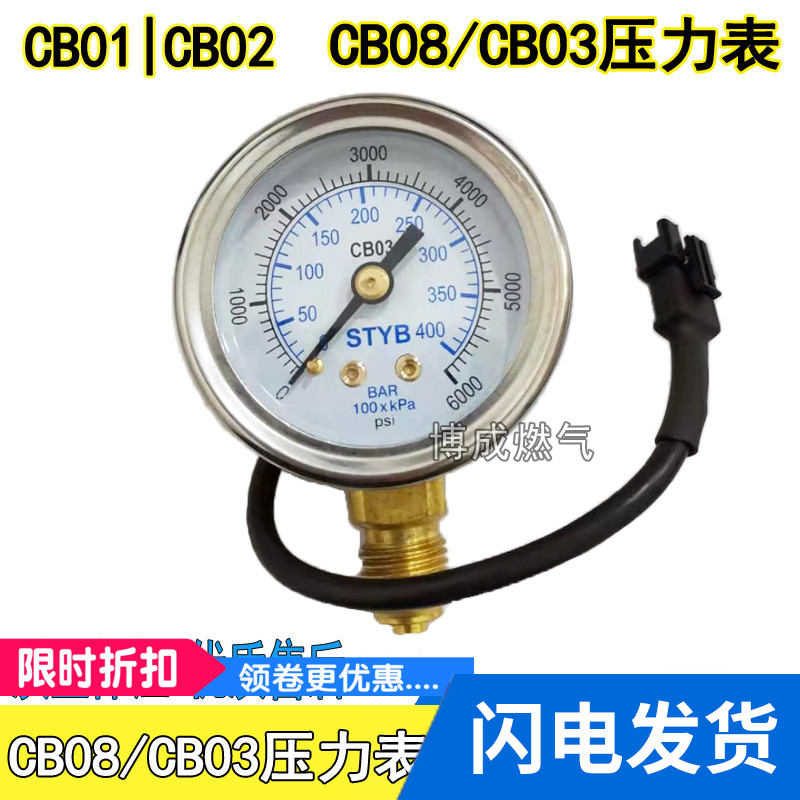 不锈钢压力表汽车cng燃气气量