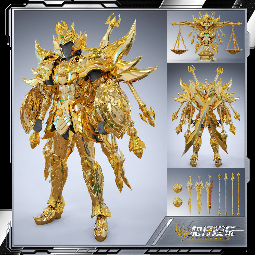 预定 toypoint 众星起源 天秤座 神话ex 神黄金圣衣 合金成品模型