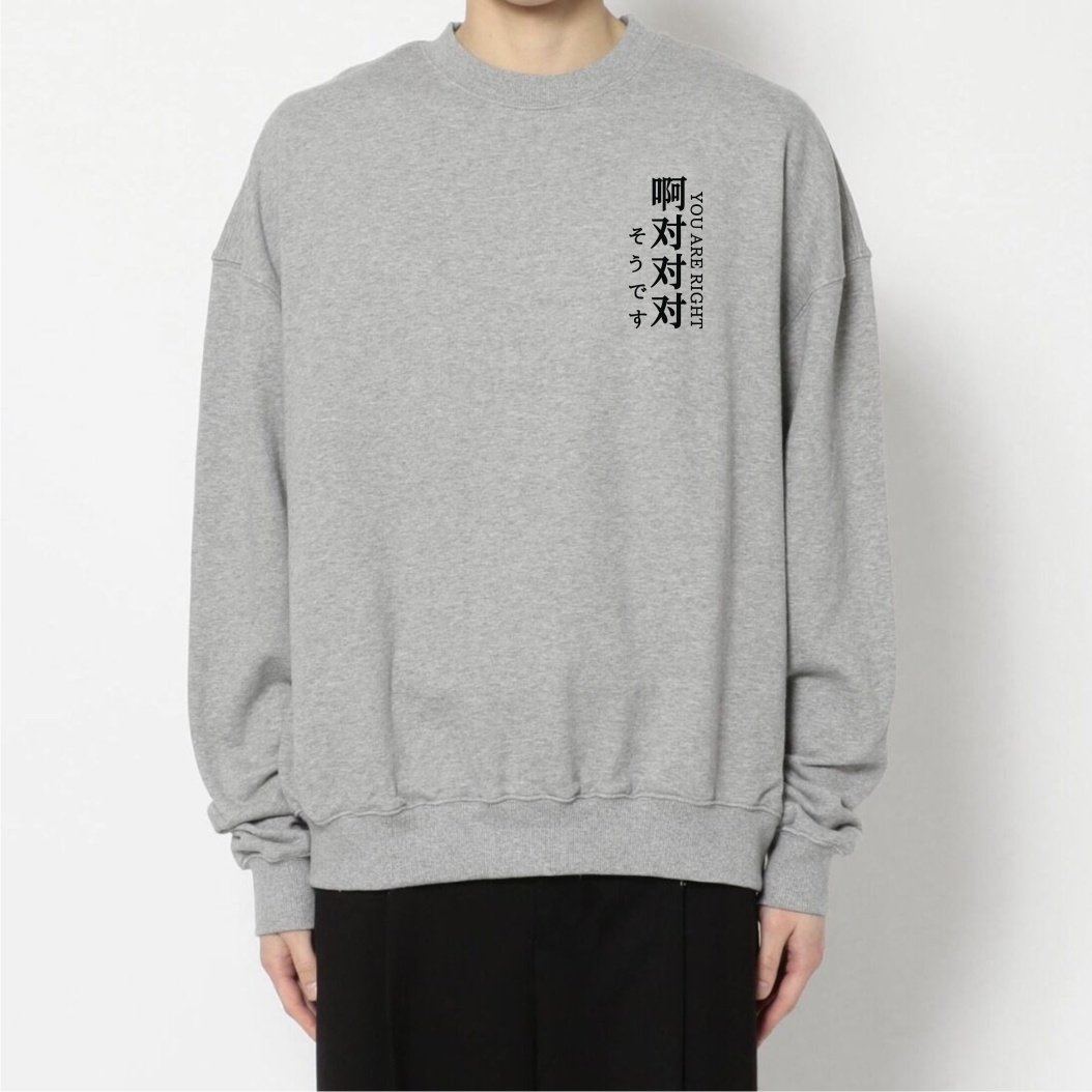 啊对对对圆领卫衣套头情侣装外套