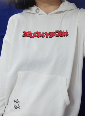 日单出口 连帽毛圈卫衣卡通印花宽松男女童大童亲子Y040408