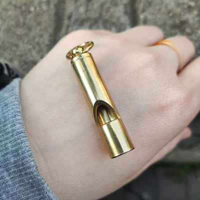 黄铜口哨哨子求生玩具