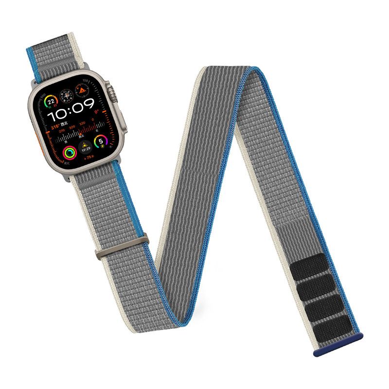 新品适用于iwatchs8/7苹果手表S11改款ultra精织尼龙野径臂带表带