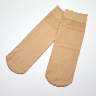 6双娜娇婷150D天鹅绒春秋短袜中厚短丝袜对袜女袜松口提花袜子