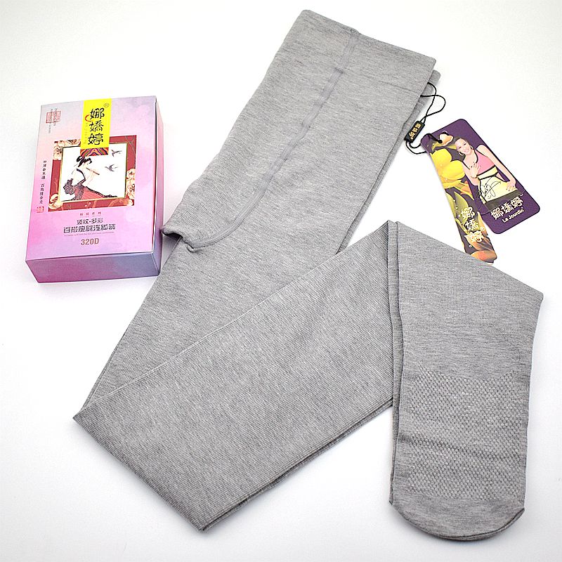 娜娇婷竖条纹精梳棉加裆打底裤