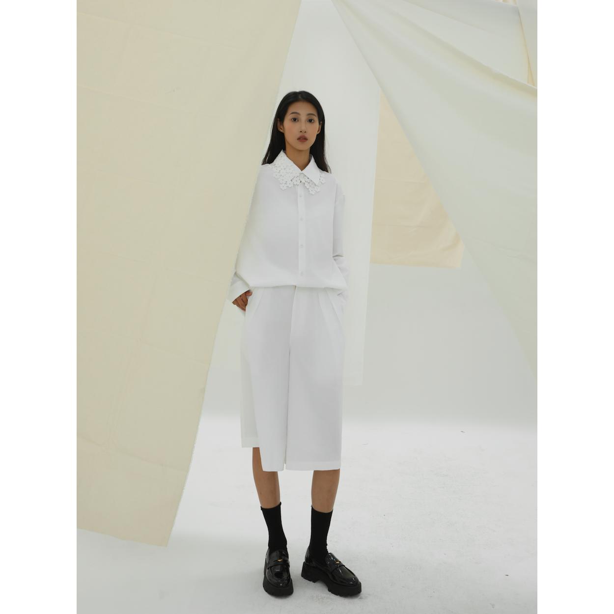 YOWSAH复古灯芯绒衬衫